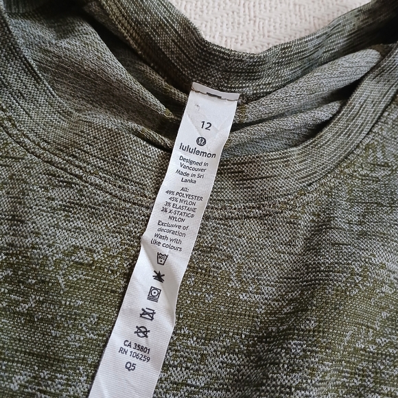lululemon ♡ swift stride green top 12 - Picture 5 of 8